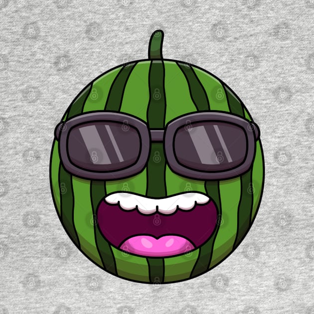 Cool Cartoon Watermelon by TheMaskedTooner